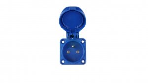 Gniazdo tablicowe 10/16A 2P Z 230V niebieskie IP54 104-0bs