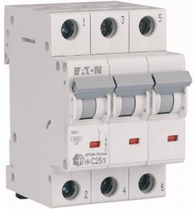 EATON WYŁĄCZNIK NADPRĄDOWY C 25A 3P 3M 6KA HN-C25/3