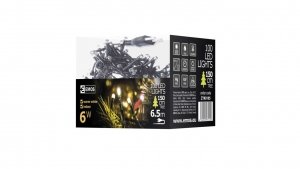 Lampki choinkowe Classic 100 LED 5m ciepła biel, zielony przewód, IP20