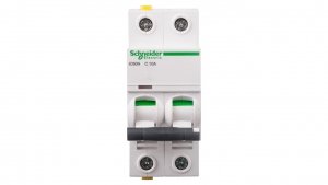Wyłącznik nadprądowy 2P C 10A 6kA AC iC60N-C10-2 A9F04210
