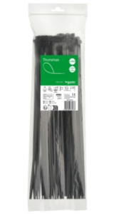 Opaska kablowa 370x4.8 mm (100 sztuk), Thorsman, czarna IMT46423