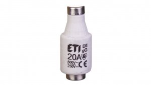 Wkładka bezpiecznikowa 20A DII gG / BiWtz 500V AC/ 250V DC E27 002312406 /5szt./