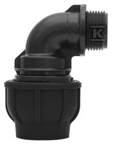 KOLANO ZACISK.PP 90ST.40X5/4  GZ DO PE