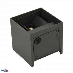 OPRAWA ELEWACYJNA VALIT 12W 4000K 1100LM IP65 100X100X100 KWADRATOWA GRAFIT