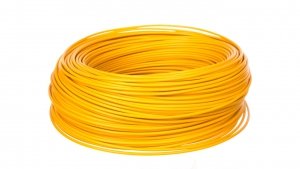 Przewód instalacyjny H05V-K 1 żółty 29121 /100m/