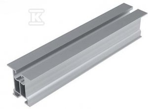 PROFIL ALUMINIOWY BEZ ŚCIANEK BOCZNYCHM Z KANALEM NA ŚRUBĘ TEOWĄ I WPUST, DŁ 2220mm