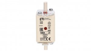 Wkładka bezpiecznikowa KOMBI NH00 gG 100A/500V 004182214 /3szt./
