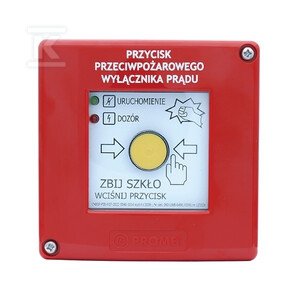PRZYCISK PPOŻ W0-PPWP-B D1/2K XY ZC
