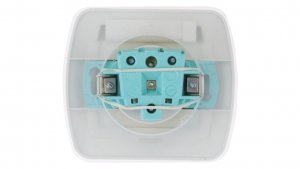 Simon Akord Gniazdo bryzgoszczelne z/u IP44 z klapką dymną beżowe AGZ1Be/12a