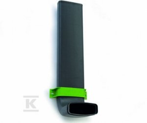 Kolano pionowe KERMI EasyFlow - 90&deg;, 4 szt., HDPE, płaski 126x60mm, L=574mm, podłoga/ściana Y220406500301K