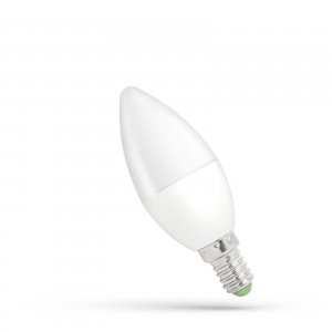 LED ŚWIECOWA E-14 230V 6W CW SPECTRUM +
