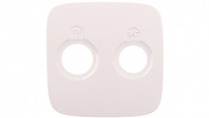 VALENA ALLURE Plakietka gniazda antenoweego tv-sat końcowego lub przelotowego lub zakończeniowego biały 754825