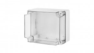 INDUSTRIAL Puszka hermetyczna n/t 440x330x145mm IP65 szara, pokrywa transparentna 2727-01
