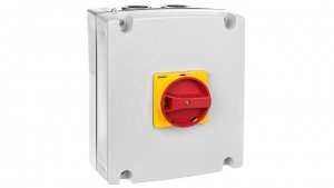 Obudowa do rozłączników GA063SA, GA063A...GA100A i GA080D, pokrętło żółto/czerwone GAZ2