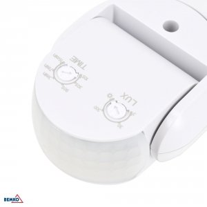 CZUJNIK RUCHU PIR 1200W 180* IP65 BIAŁY