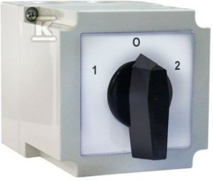 Łącznik krzywkowy 4G10-51-PK z pozycją 0 (1-0-2) Un: 690 V~ In: 10 A Przełącznik 63-840340-011