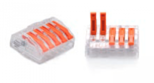 ZŁĄCZKA DO PRZEWODÓW ZATRZASKOWA 0,2-4,0mm2 PC-235 5GNIAZD (1szt.)