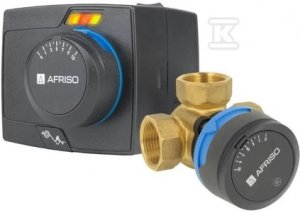 Zestaw regulacyjny ProClick: 3-drogowy obrotowy zawór mieszający ARV 385 Vario ProClick, DN32, Rp1 1/4 , Kvs 7,5 - 19 m3/h + siłownik elektryczny ARM 343 ProClick 1338554