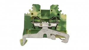 WAGO 280-107 Złączka szynowa 2,5mm2 żółto-zielona boczny opis