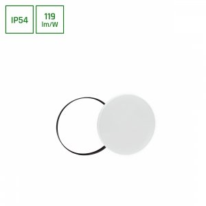 NYMPHEA BLACK & WHITE RINGS 24W CW 230V 115st IP54 FI320x52 BIAŁY/CZARNY OKRĄGŁA