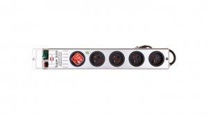 Listwa zasilająca Super-Solid Line 2,5m 5 gniazd srebrna H05VV-F 3G1,5 1153344115