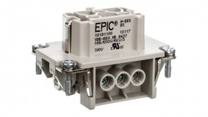 Wkład złącza 6P PE śrubowy żeński EPIC H-BE 6 BS 10191100