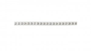 Oznacznik DK 2/Z5 /21-30/ biały 89280006 (100szt.)