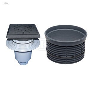 Wpust podwórzowy Perfekt DN110 pionowy HL616.1/1 + przedłużka HL620_ZESTAW DLV326