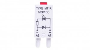 Moduł sygnalizacyjny LD (diody: LED czerwony + D) 6-24V DC M41R szary 854842