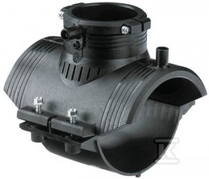 Obejma siodłowa elektrooporowa d280x63 PE100, SDR11, PN10 gaz/PN16 woda