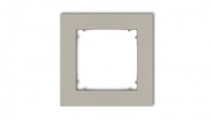 MINI Ramka uniwersalna pojedyncza kwadratowa z tworzywa taupe 60MR-1