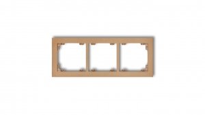 DECO Ramka potrójna złoty metalik 8DR-3