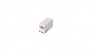 Adapter / przelotka RJ45/RJ45 kat. 5e biały (AT-A 8/8)