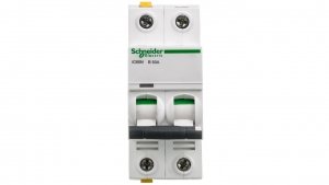 Wyłącznik nadprądowy 2P B 50A 6kA AC iC60N-B50-2 A9F03250