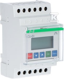 Licznik impulsów CLI-01, zasilanie 24-264V AC/DC, 3 moduły