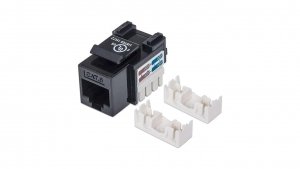 Moduł Keystone RJ45 UTP Cat6 Czarny 210720