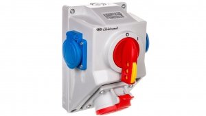 Zestaw instalacyjny rozłącznikiem O-I 1x16A 5P 400V, 2x16A 2P Z C16-18.2N IP54 971661