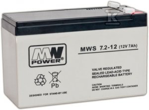 MW Power Akumulator AGM AGM 12V/7,2Ah 5 lat