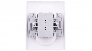 KOS66 Gniazdo podwójne z/u kompletne białe 660436