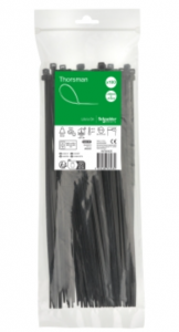 Opaska kablowa 300x4.8 mm (100 sztuk), Thorsman, czarna IMT46420