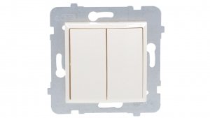ARIA Łącznik dwugrupowy świecznikowy ecru ŁP-2U/m/27