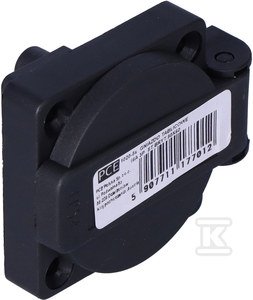 Gniazdo tablicowe jednofazowe P-Nova 16A 2P+Z 230V, kołnierz 50x50, angielskie IP54