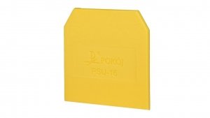 Płytka skrajna przegroda żółty PSU-16 A41-0301