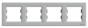 ASFORA Ramka 4-krotna pozioma aluminium EPH5800461