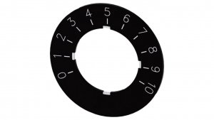 Etykieta do potencjometru 22mm skala 1 do 10 SIRIUS ACT 3SU1900-0BG16-0SA0 /10szt./
