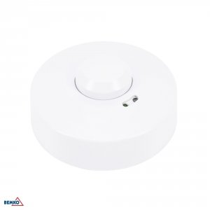 CZUJNIK MIKROFALOWY 1200W 360* IP20 OKRĄGŁY BIAŁY