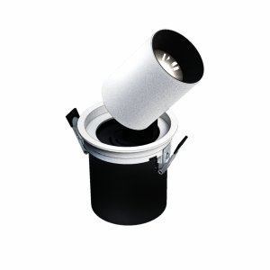 IN OUT - Model M - oprawa wysuwana, 12W, 36°, 100x110 mm, kolor biały