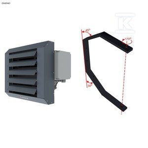 Nagrzewnica elektryczna LEO EL L BMS w zestawie z konsolą montażową LEO L DMO983