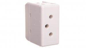 Gniazdo 3P 10A 250V SWISS STD-TYPE biały GW20351