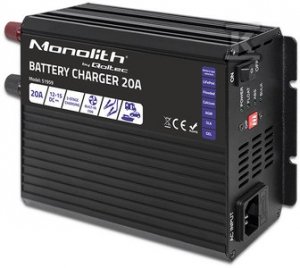 Łładowarka Monolith do akumulatorów LiFePO4 AGM GEL SLA | 20A | 12V